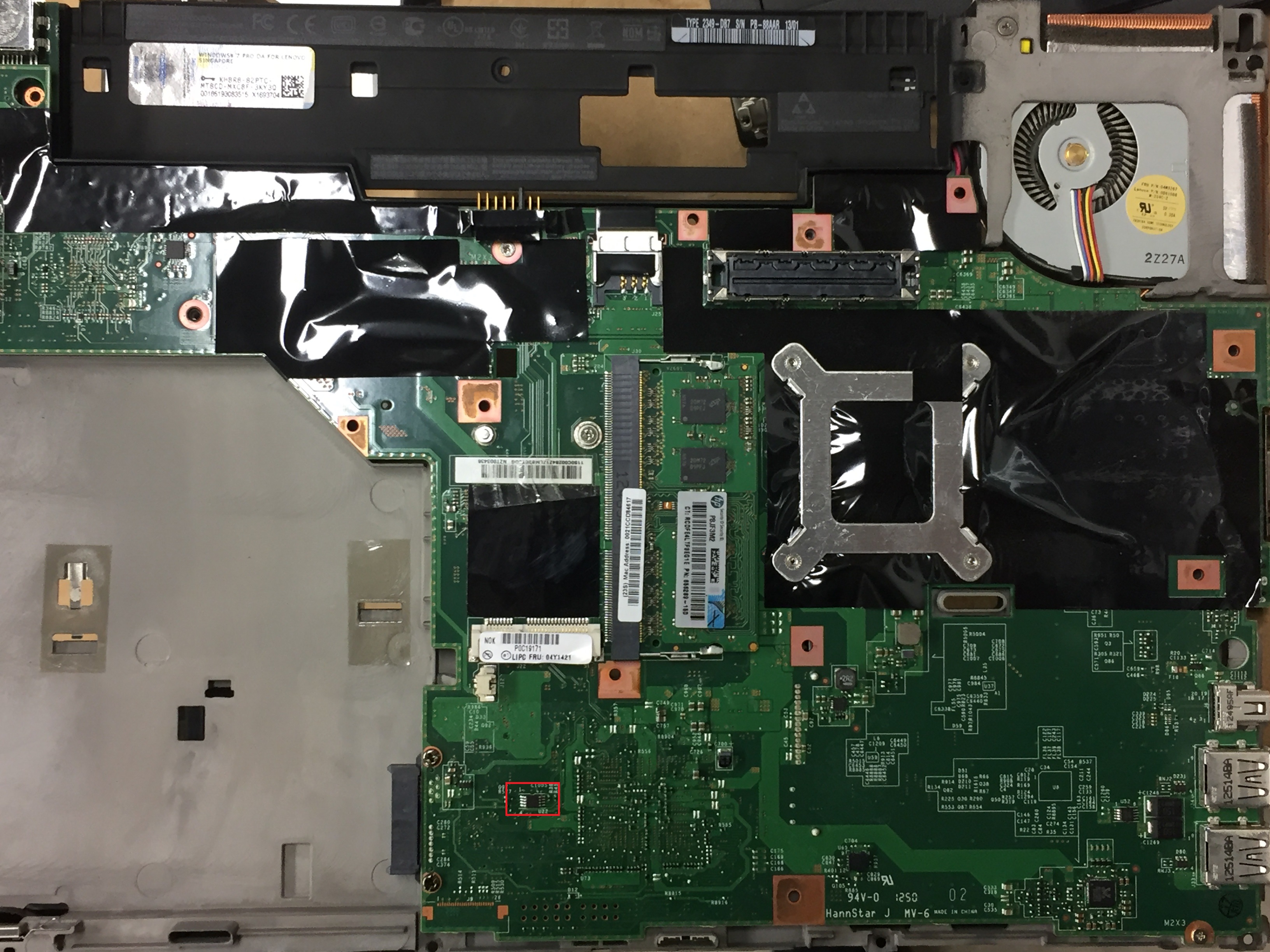 ThinkPad T430 security chip